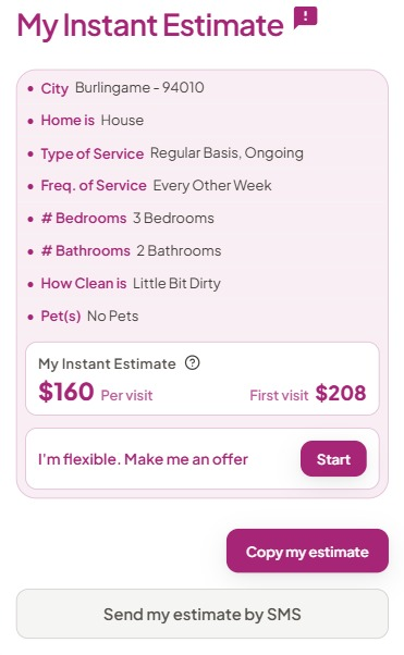 Booking Online — ejemplo Emaid